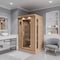 Steamspa 2-Person Carbon FAR Infrared Hemlock Wooden Indoor Home Sauna with LED Touch Control Panel SC-SS0009-0S - alternate 4